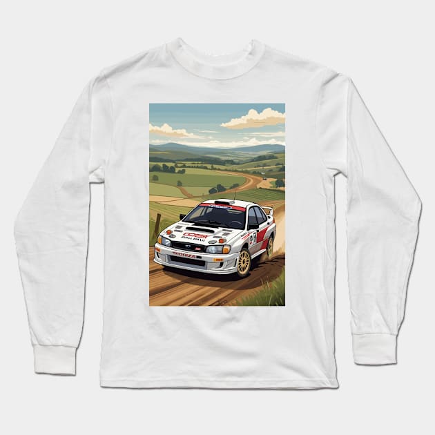 WRX Rally Car Poster JDM Long Sleeve T-Shirt by VENZ0LIC